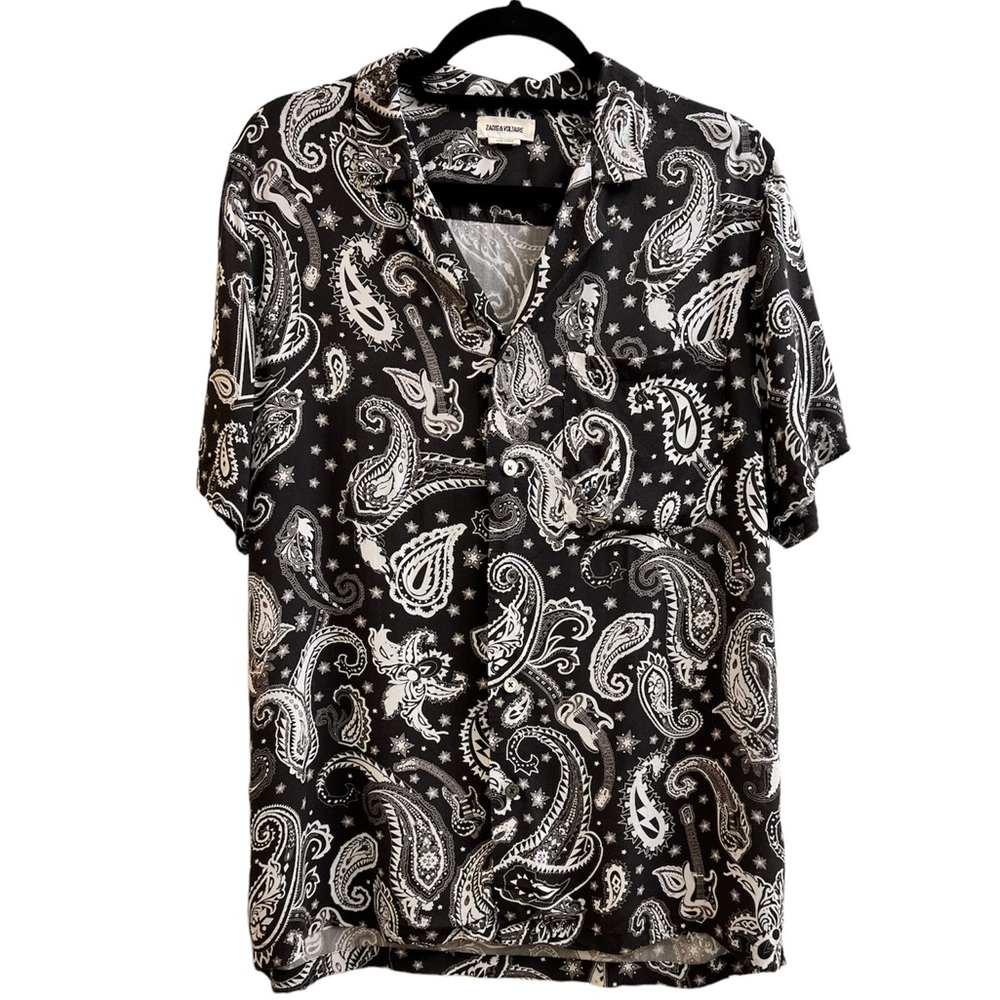 Zadig & Voltaire Sun Paisley Button Down Shirt | EU Size 36